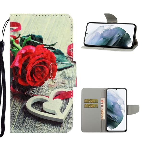 Wonderland Samsung Galaxy S21 FE Flip etui - Rose Multicolor
