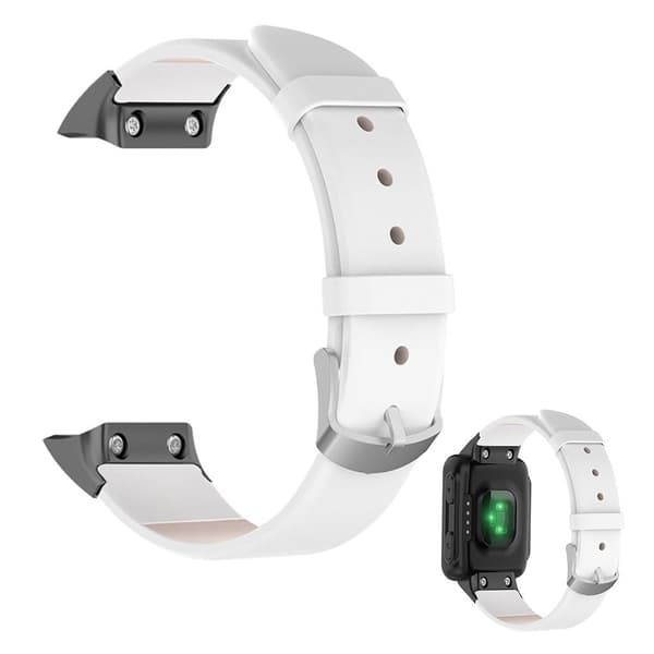 Enkel urrem i læder til Garmin Watch - Hvid White