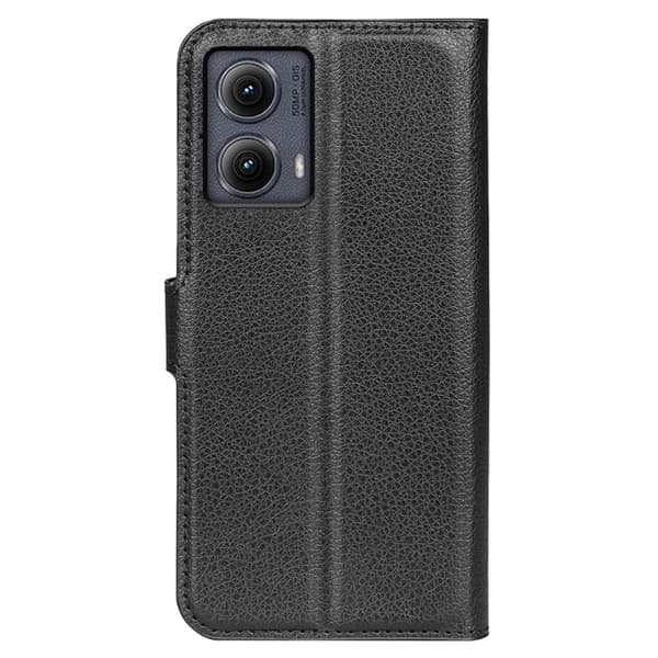 Classic Motorola Edge (2024) flip kuoret - Musta Black