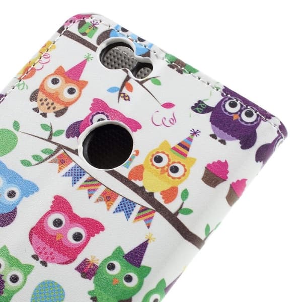 Scherfig Huawei Nova etui - Mange ugler Multicolor