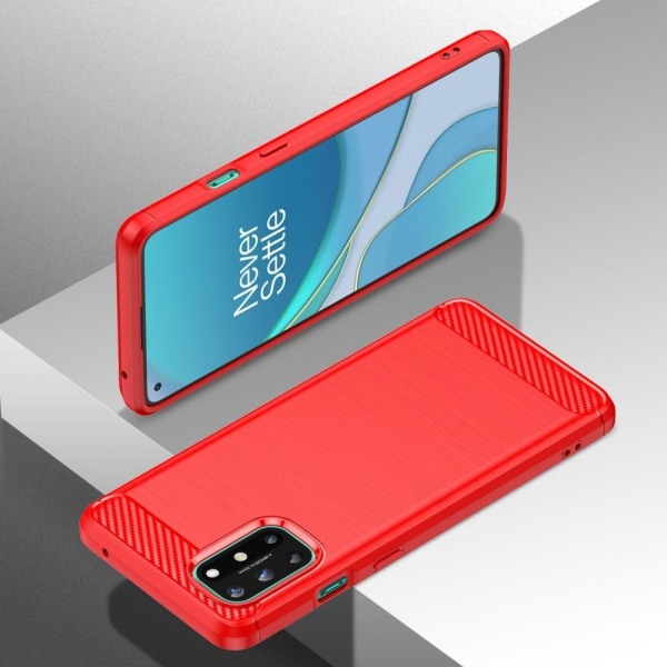 Carbon Flex Suojakotelo OnePlus 8T - Punainen Red