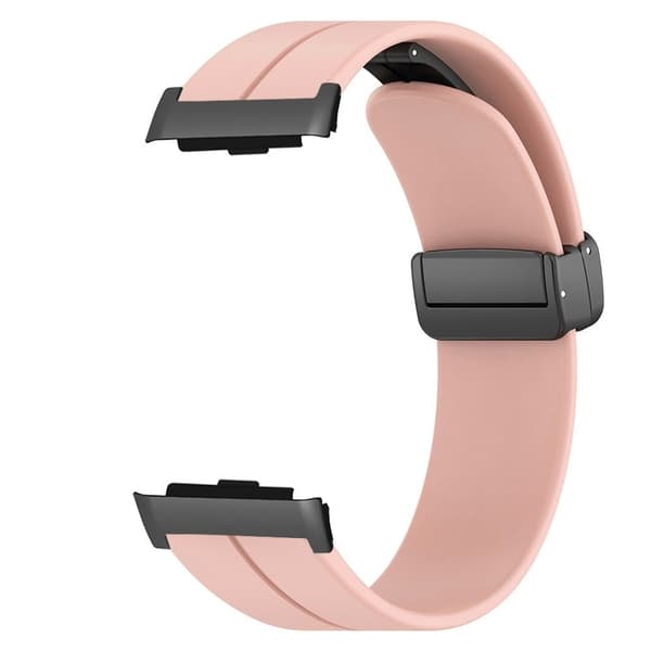 Huawei Watch D Rem Udskiftning af blød silikoneurrem med magnetisk foldespænde - Lyserød Pink