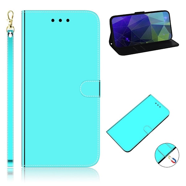 Mirror iPhone 12 Pro Max Flippetui - Cyan Green