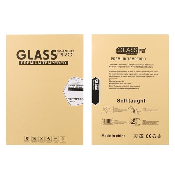 Lenovo Tab M10 Plus (Gen 3) arc edge tempered glass screen protector Transparent