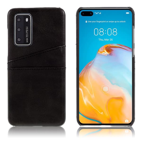 Dual Card deksel - Huawei P40 - Svart Black