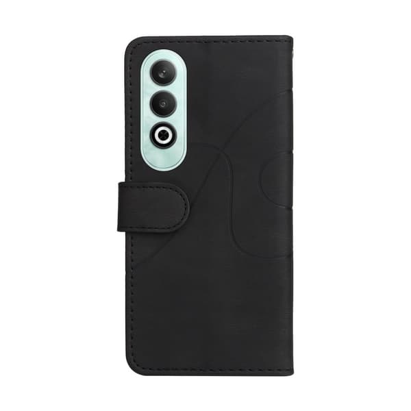 Teksturoitu nahkakotelo hihnalla OnePlus Nord CE4 - Musta Black