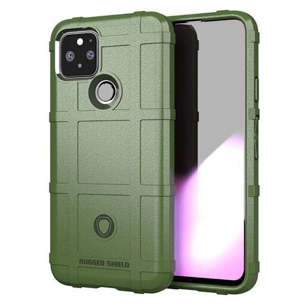 Rugged Shield Etui Google Pixel 5 - Militærgrønn Green