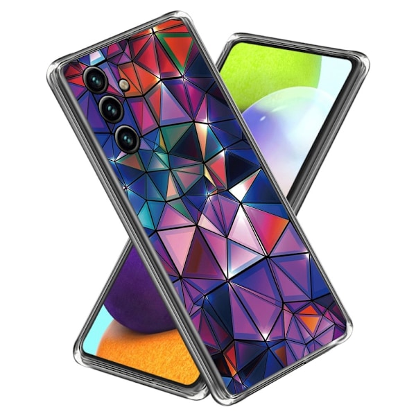 Deco Samsung Galaxy A54 Suojakotelo - Triangle Multicolor