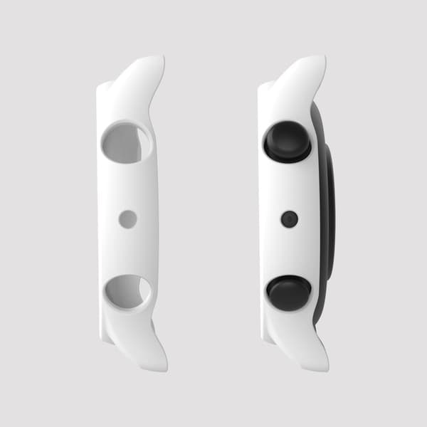 Amazfit GTR 3 / GTR 3 Pro hard cover + tempered glass screen protector - White Vit