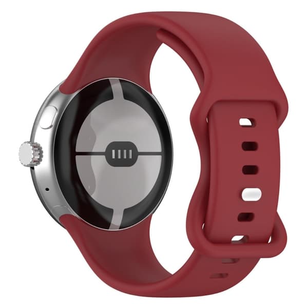 Google Pixel Watch silikoninen ranneke - Punainen Red