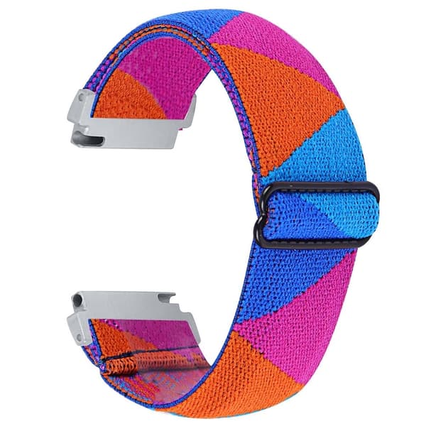 Verizon Gizmo Watch 1 Elastic Jacquard Fabric Watch Strap Replacement - 21 Multicolor