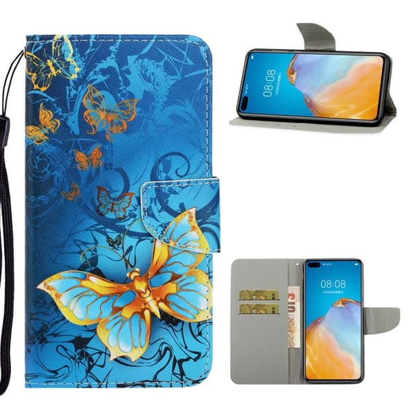 Wonderland Huawei P40 etui - Sommerfugle Multicolor