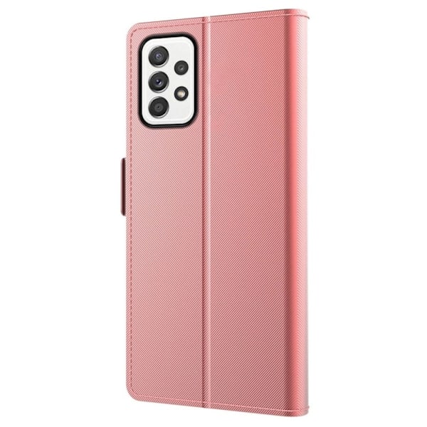 Phone Suojakotelo With Make-up Mirror And Slick Design For Samsung Galaxy M32 5G / A32 5g - Ruusukulta Pink