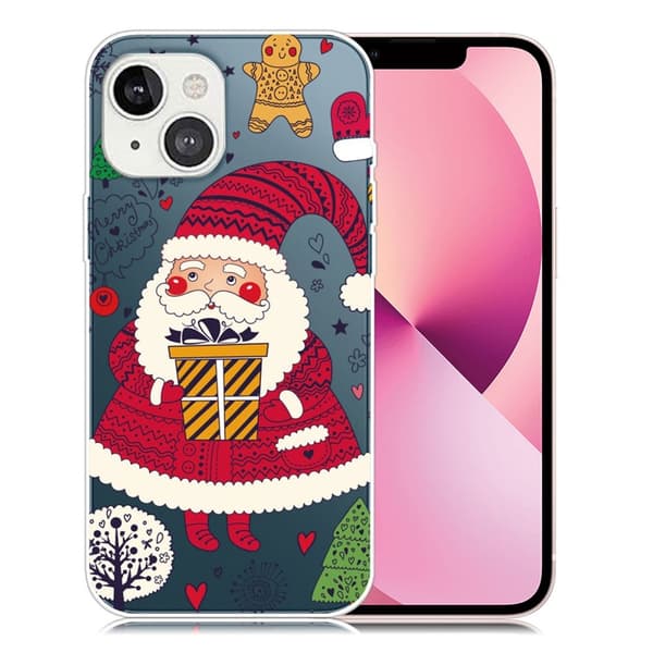 Joulu iPhone 13 Mini tapauksessa - Joulupukki Antaa Lahjoja Multicolor