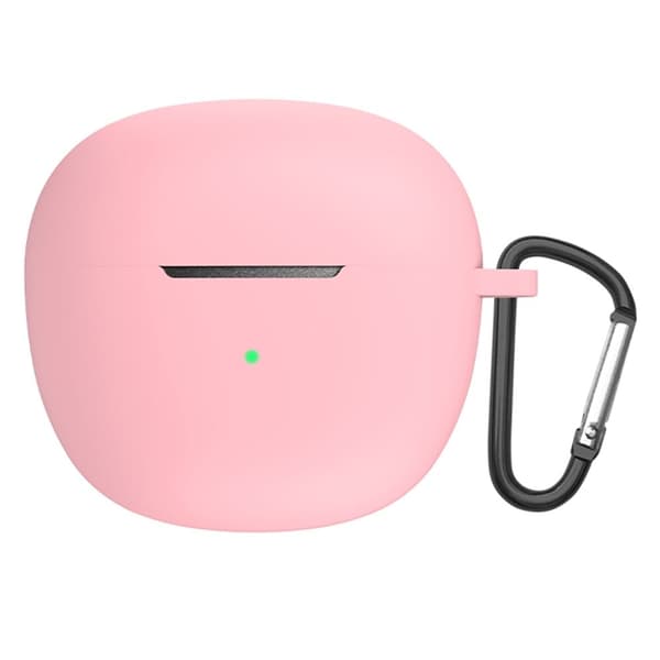 QCY HT03 flydende silikoneetui med karabinhage - Lyserød Pink