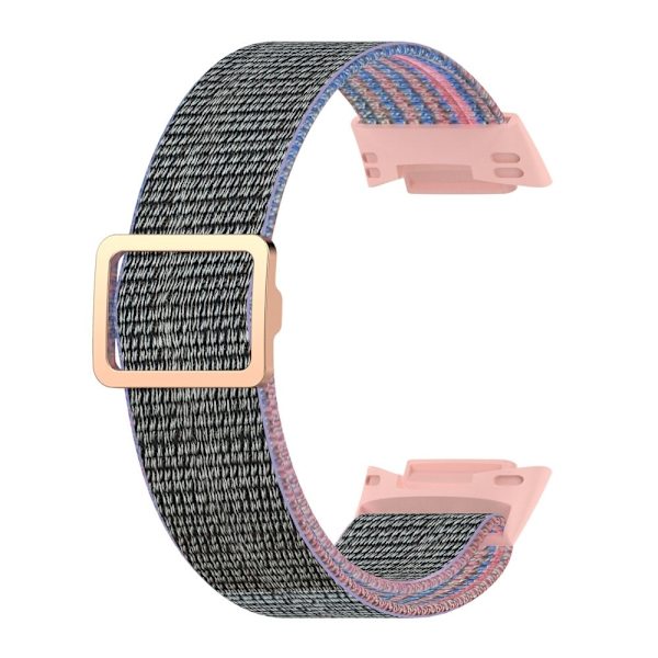 Fitbit Charge 5 klockarmband i elastisk nylon - Rosa Rosa