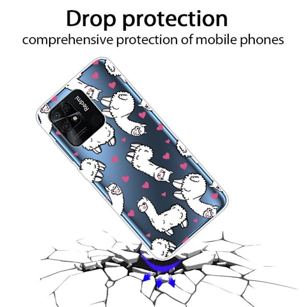 Deco Xiaomi Redmi 10C skal - Alpackor Vit
