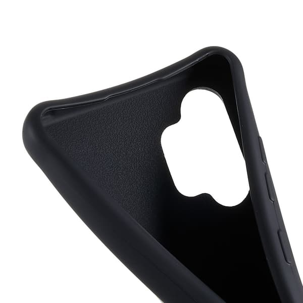 Tyndt TPU-etui med mat finish og justerbar strop til Samsung Galaxy A32 - Sort Black