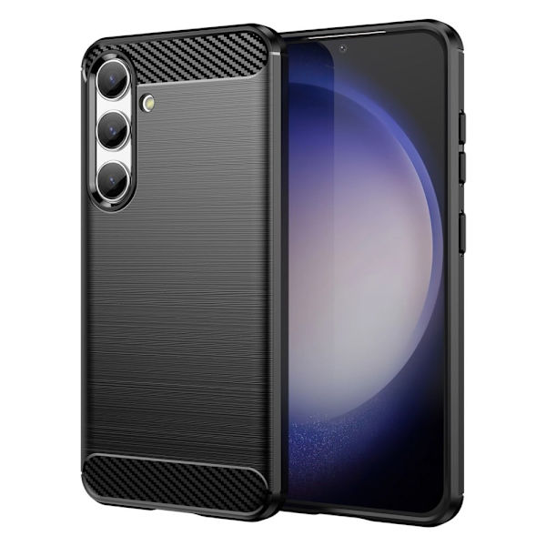 Carbon Flex Samsung Galaxy S24 deksel - Svart Black