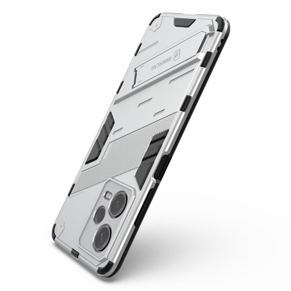 Stöttåligt Xiaomi Redmi Note 12 Pro hybridskal - Silver/Grå Silvergrå