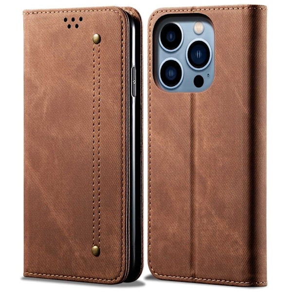Jeans iPhone 14 Pro fodral - Brun Brun