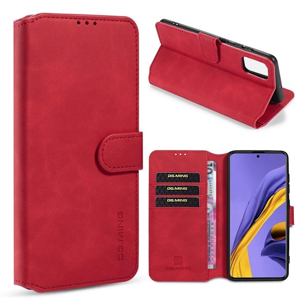 DG.MING Samsung Galaxy A31 Retro kotelot - Punainen Red
