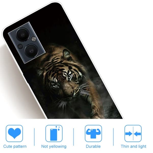 Deco OnePlus Nord N20 5G skal - Tiger Svart