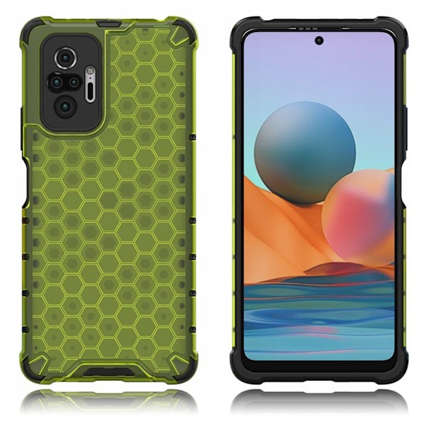 Bofink Honeycomb Xiaomi Redmi Note 10 Pro skal - Grön Grön