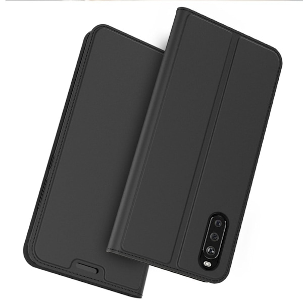 Smidigt och tunt PU-läder Sony Xperia 10 III Lite / Sony Xperia 10 III fodral - Svart Svart