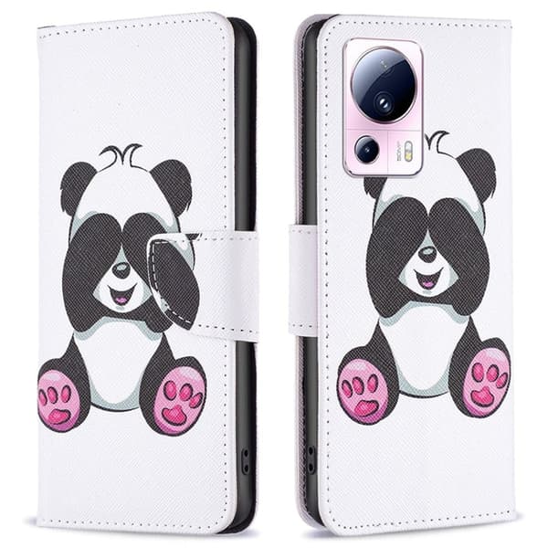 Wonderland Xiaomi 13 Lite / Civi 2 Flip Etui - Panda White