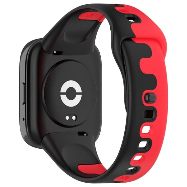Xiaomi Redmi Watch 3 Active / Lite 3 silikoniranneke - Musta / Punainen Red