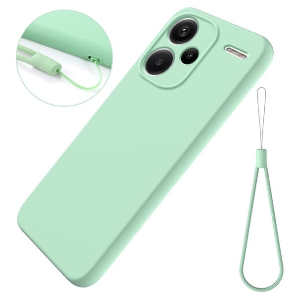 Matt flytende silikondeksel for Xiaomi Redmi Note 13 Pro Plus - Grønn Green