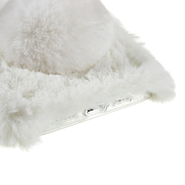 Fluffy Rabbit iPhone 14 Pro Max skal - Vit Vit