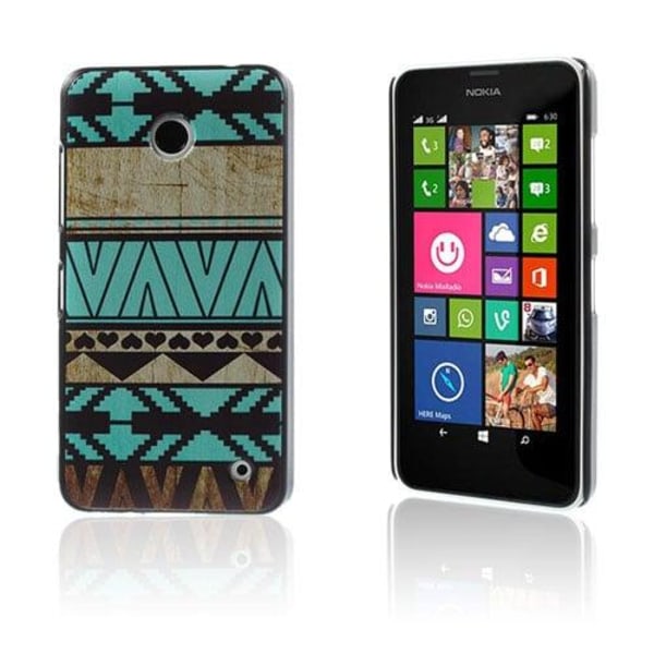 Persson Nokia Lumia 630/635 Kuori - Geometriset Hahmot Ja Maisem Multicolor