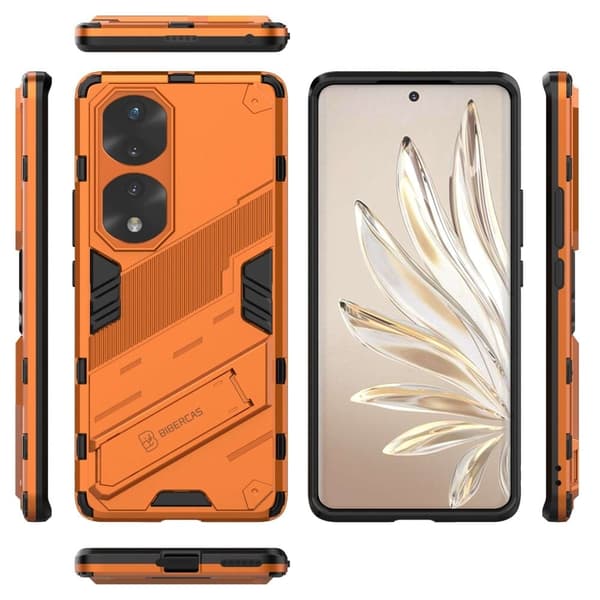 Stöttåligt Honor 70 Pro hybridskal - Orange Orange