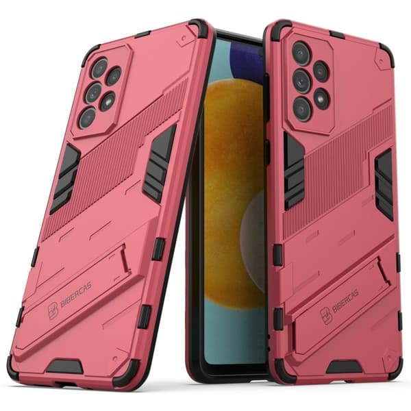 Stöttåligt Samsung Galaxy A73 hybridskal - Rosa Rosa