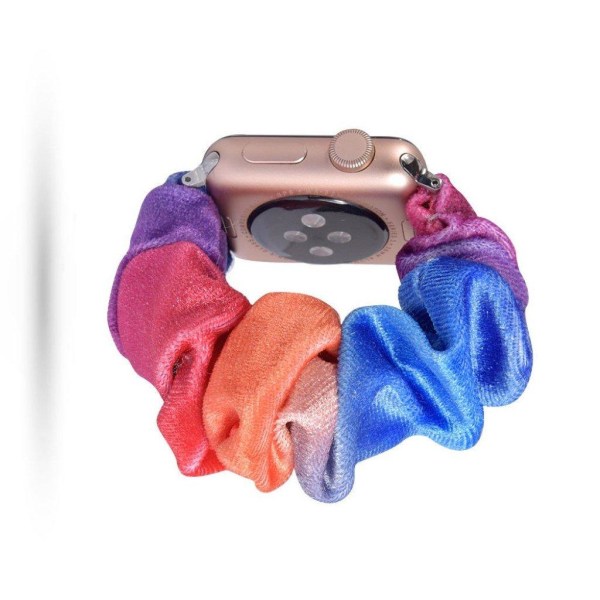 Apple Watch Series 5 40mm Mønster stof urrem - Rose / Orange og Multicolor
