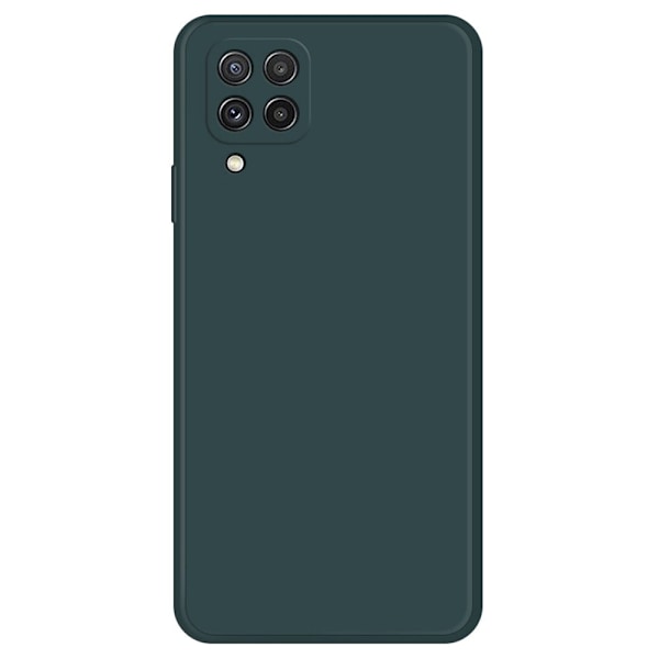 Skråt gummicover mod fald til Samsung Galaxy A22 4G - Sortliggrøn Green