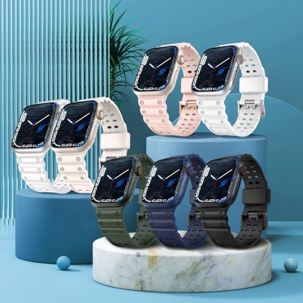 Apple Watch Series 8 (45 mm) / Watch Ultra silikoneurrem med to Blue
