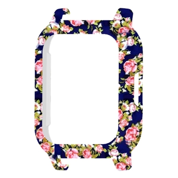 Haylou Solar LS02 Watch Protective Case Pattern Printed Slim-Fit Frame Cover - Blå Rose Blue