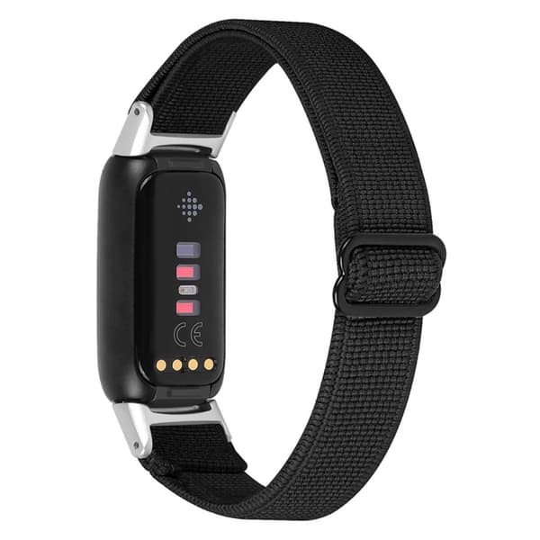 Fitbit Luxe nylonkellon hihna - Musta Black