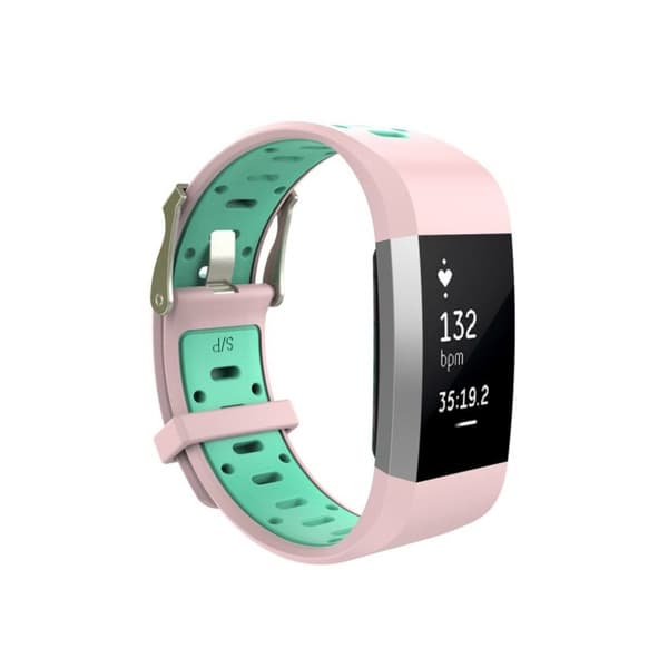 Fitbit Charge 2 klockarmband storlek: S - Rosa / Cyan Rosa