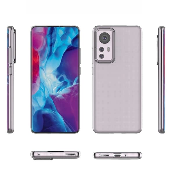 Ultratynt gjennomsiktig etui for Xiaomi 12S / 12X / 12 Transparent