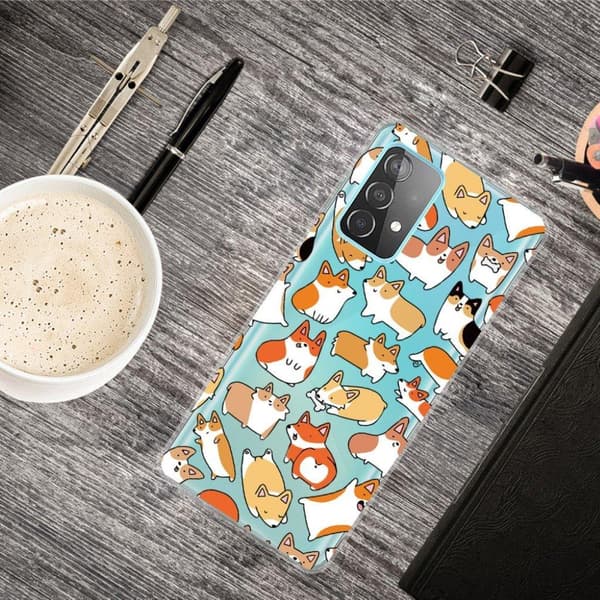 Deco Samsung Galaxy A82 5G Etui - Tegneserie Katt Multicolor