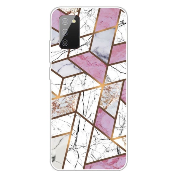 Marble Samsung Galaxy A02s Etui - Rose / white / grey marble Multicolor