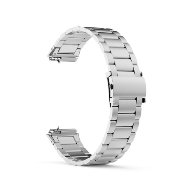 Huawei Band 7 three bead stainless steel watch strap - Silver Silvergrå