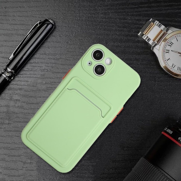 Kortholdercover til iPhone 13 - Lysegrøn Green