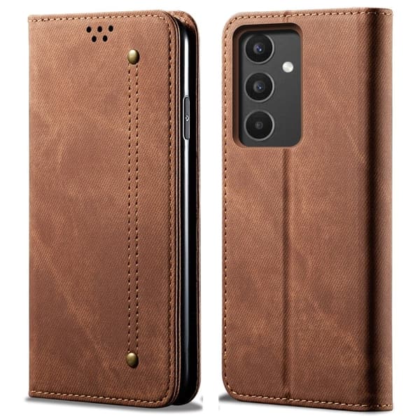 Jeans Samsung Galaxy A34 5G fodral - Brun Brun