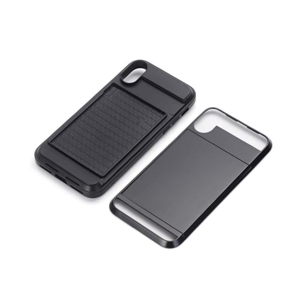 iPhone X Deksel laget av plastikk og silikon - Svart Black