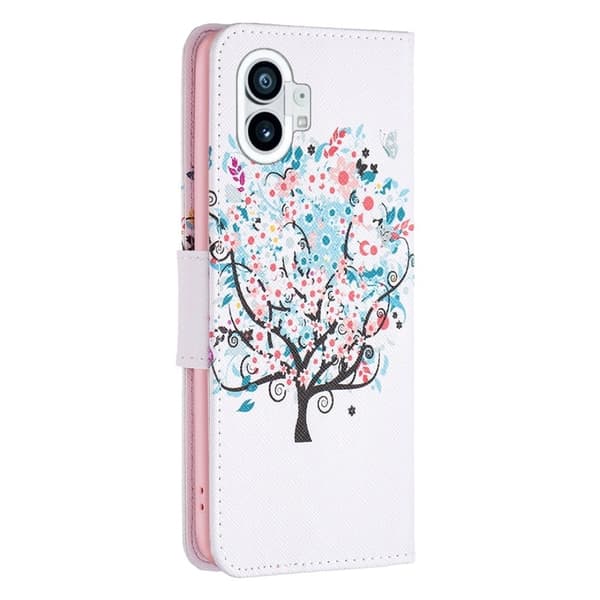 Wonderland Nothing Phone (1) Flippetui - Blomst Tre Multicolor